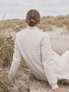 QUILTED COAT | PADDED LONG-Jackets & Sweaters-ILSE JACOBSEN-Coriander