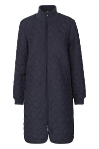 QUILTED COAT | PADDED LONG-Jackets & Sweaters-ILSE JACOBSEN-Coriander