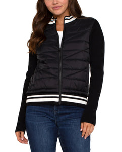 QUILTED FRONT JACKET-Jackets & Sweaters-LIVERPOOL-Coriander