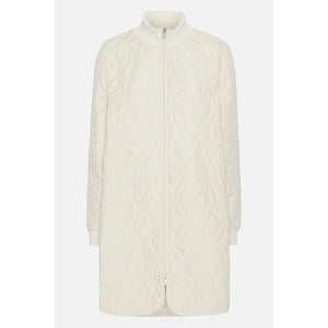 QUILTED JACKET - LONG-Jackets & Sweaters-ILSE JACOBSEN-36-BLEACHED SAND 132-Coriander