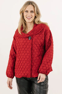 QUILTED JACKET | WESTFIELD-Jackets & Sweaters-SHANNON PASSERO-SMALL-RED-Coriander