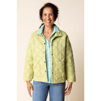 QUILTED JACKET | WINDJAMMER-Jackets & Sweaters-HABITAT-SMALL-LEAF-Coriander