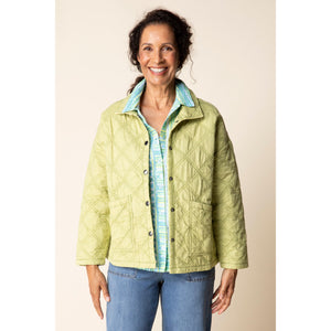 QUILTED JACKET | WINDJAMMER-Jackets & Sweaters-HABITAT-SMALL-LEAF-Coriander