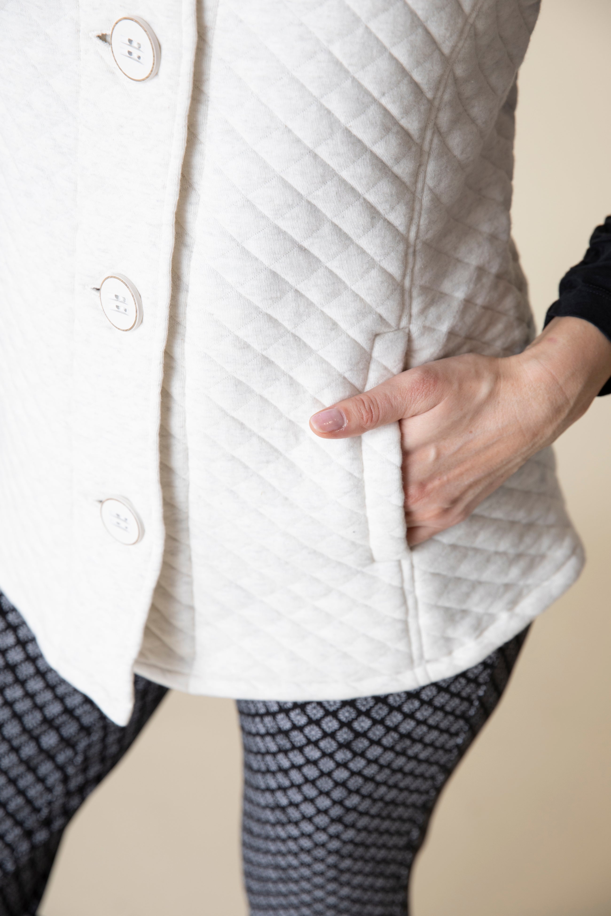 QUILTED VEST-Jackets & Sweaters-HABITAT-Coriander