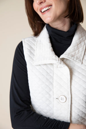 QUILTED VEST-Jackets & Sweaters-HABITAT-Coriander