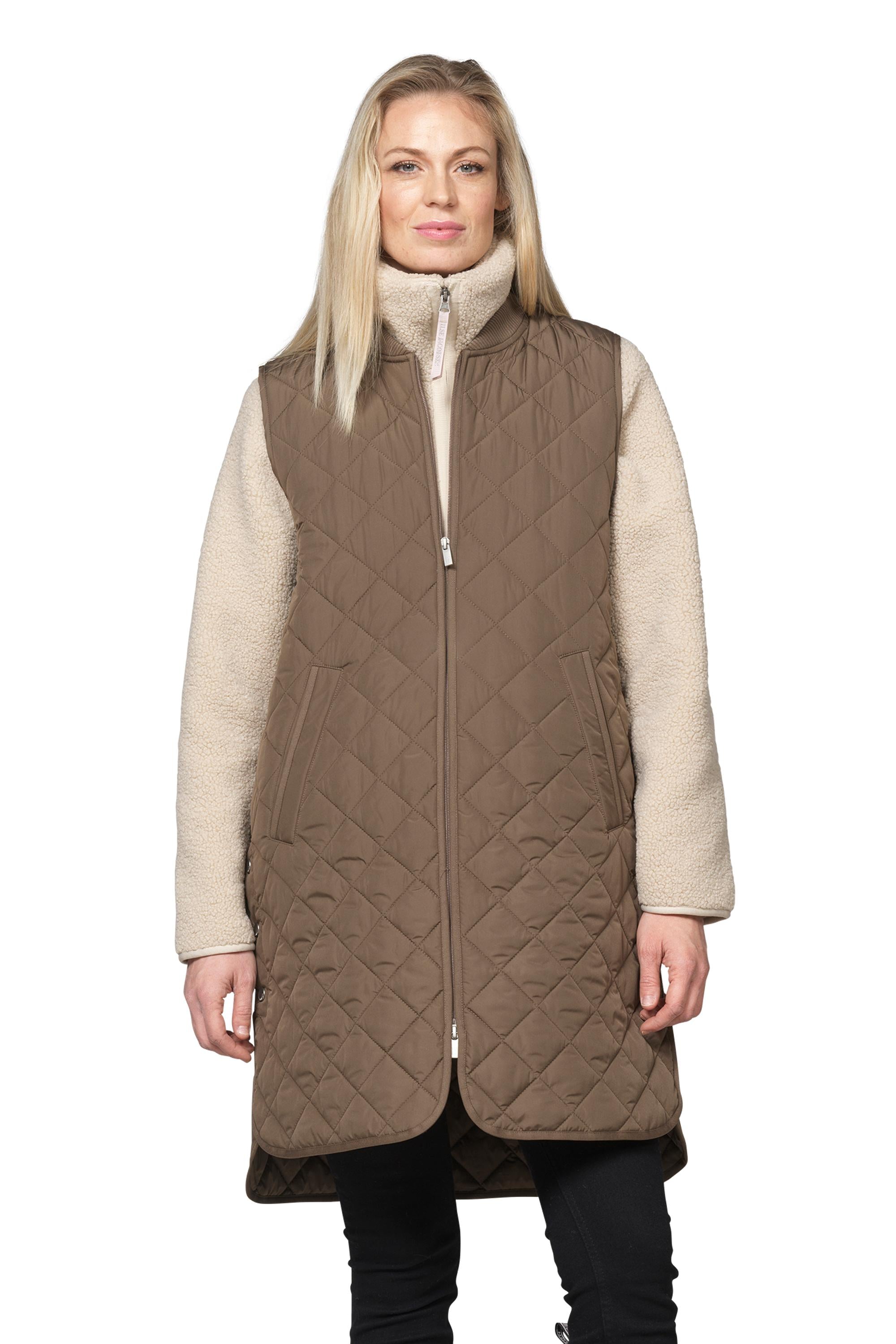 QUILTED VEST | LONG-Jackets & Sweaters-ILSE JACOBSEN-Coriander