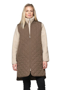 QUILTED VEST | LONG-Jackets & Sweaters-ILSE JACOBSEN-Coriander