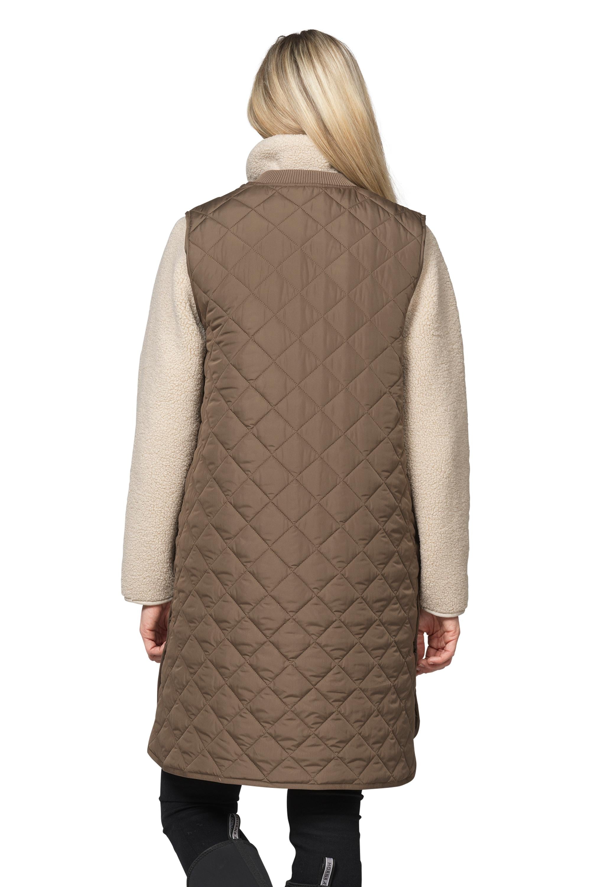 QUILTED VEST | LONG-Jackets & Sweaters-ILSE JACOBSEN-Coriander