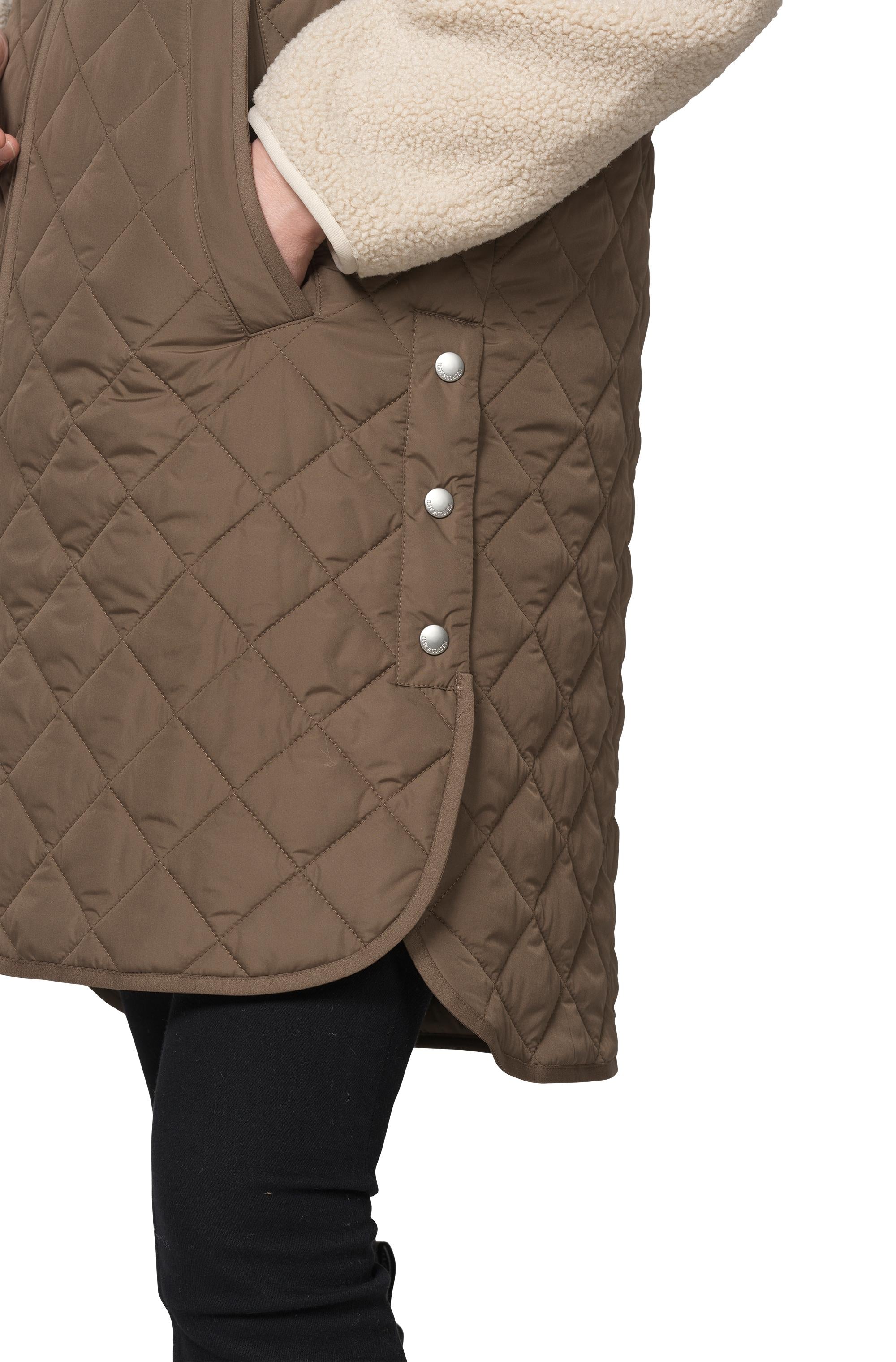 QUILTED VEST | LONG-Jackets & Sweaters-ILSE JACOBSEN-Coriander