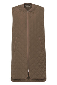 QUILTED VEST | LONG-Jackets & Sweaters-ILSE JACOBSEN-Coriander