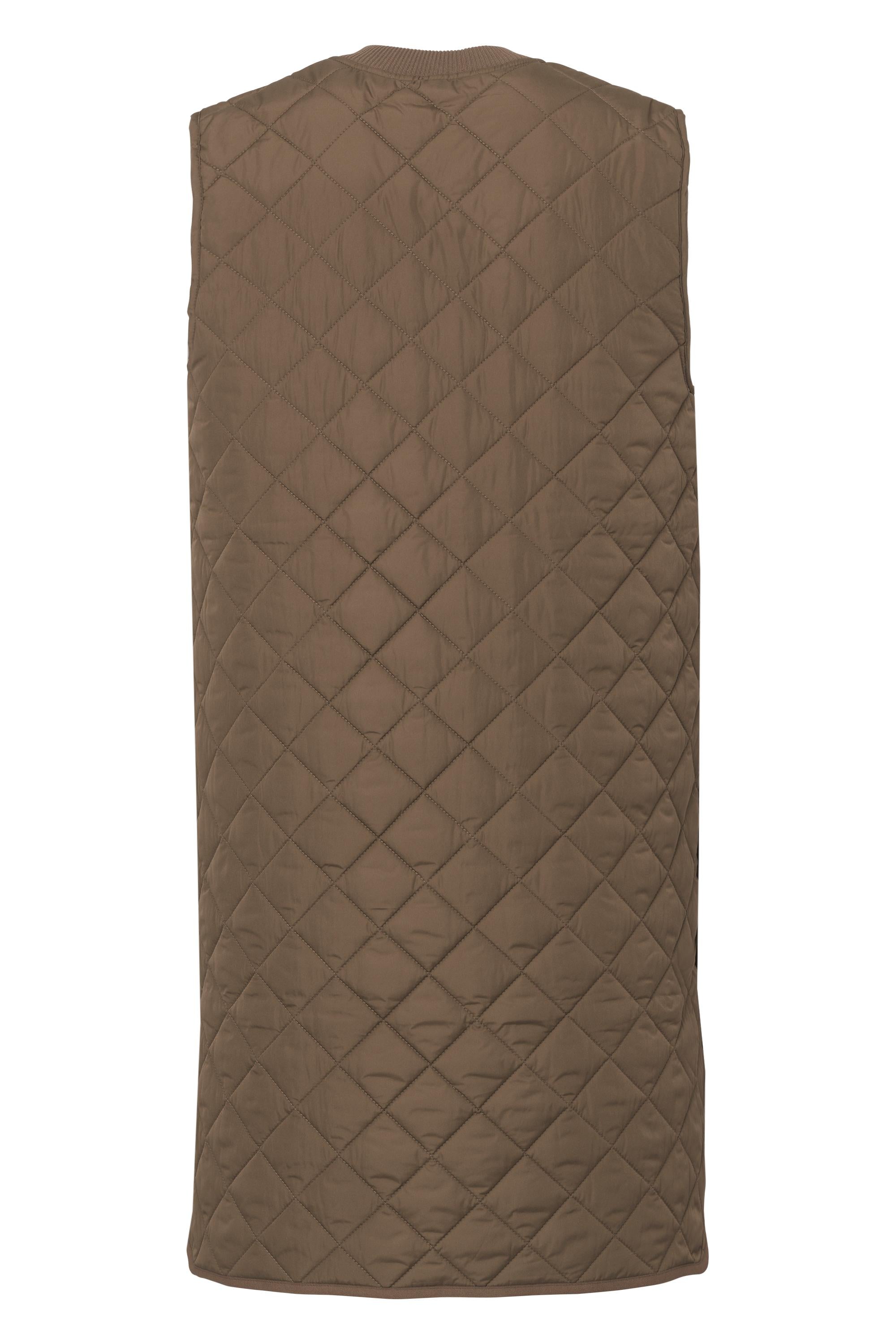 QUILTED VEST | LONG-Jackets & Sweaters-ILSE JACOBSEN-Coriander