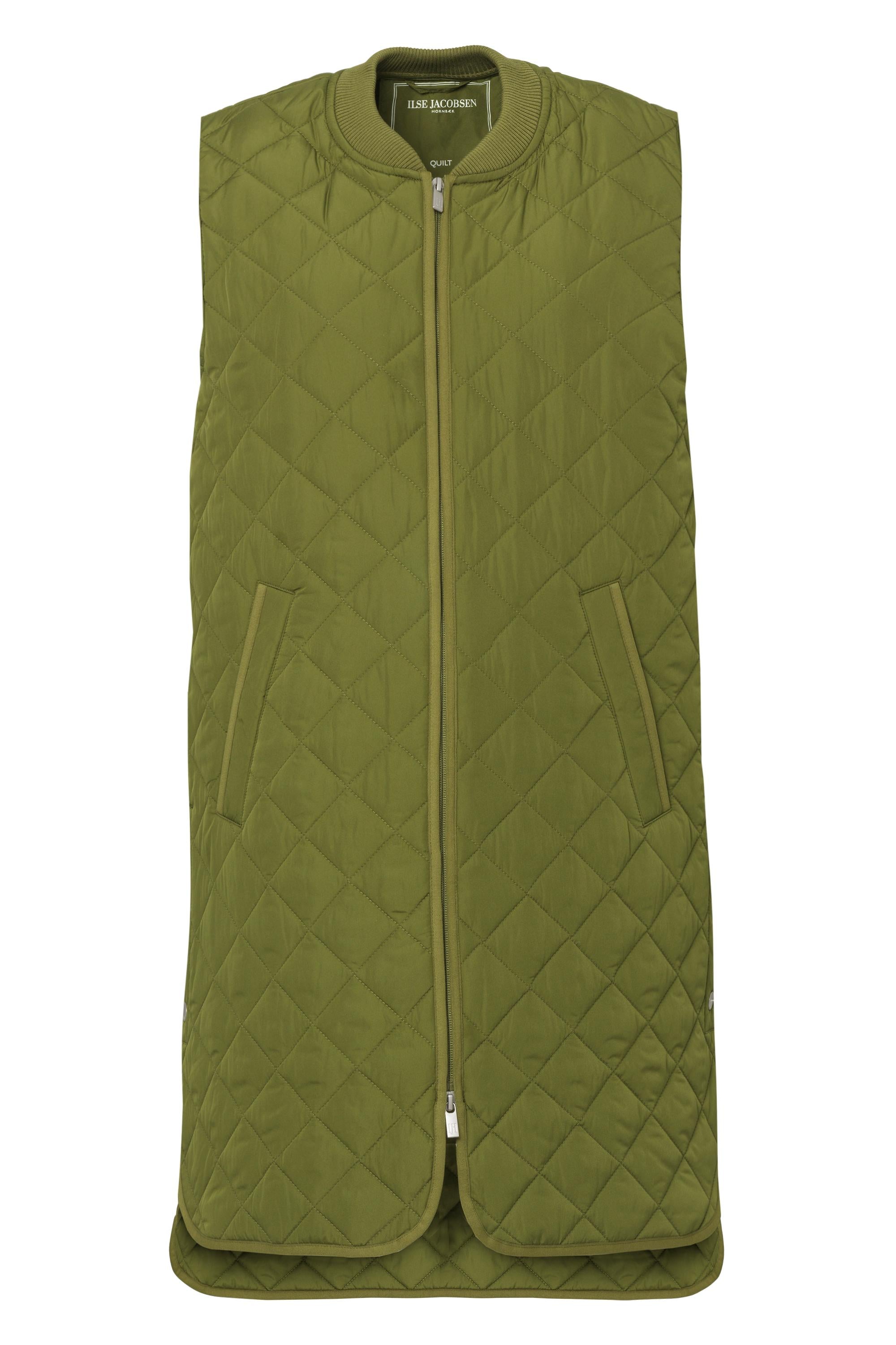 QUILTED VEST | LONG-Jackets & Sweaters-ILSE JACOBSEN-Coriander