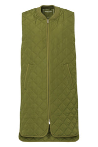 QUILTED VEST | LONG-Jackets & Sweaters-ILSE JACOBSEN-Coriander