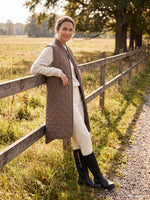 QUILTED VEST | LONG-Jackets & Sweaters-ILSE JACOBSEN-36-MUD 206-Coriander