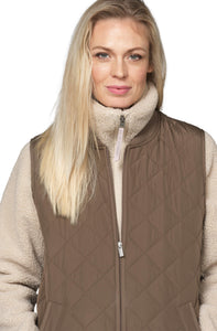 QUILTED VEST | LONG-Jackets & Sweaters-ILSE JACOBSEN-Coriander