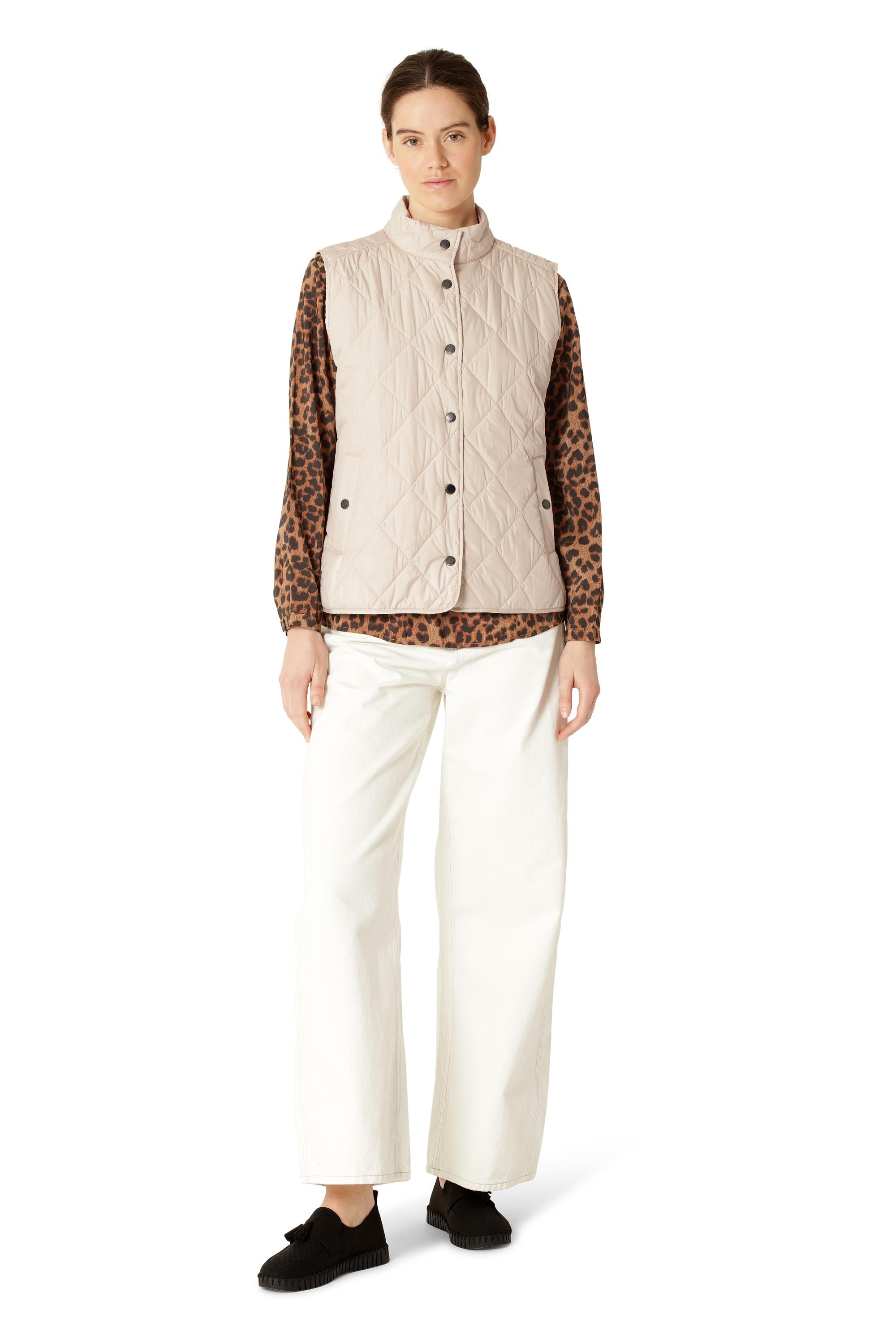 QUILTED VEST | SHORT-Jackets & Sweaters-ILSE JACOBSEN-Coriander