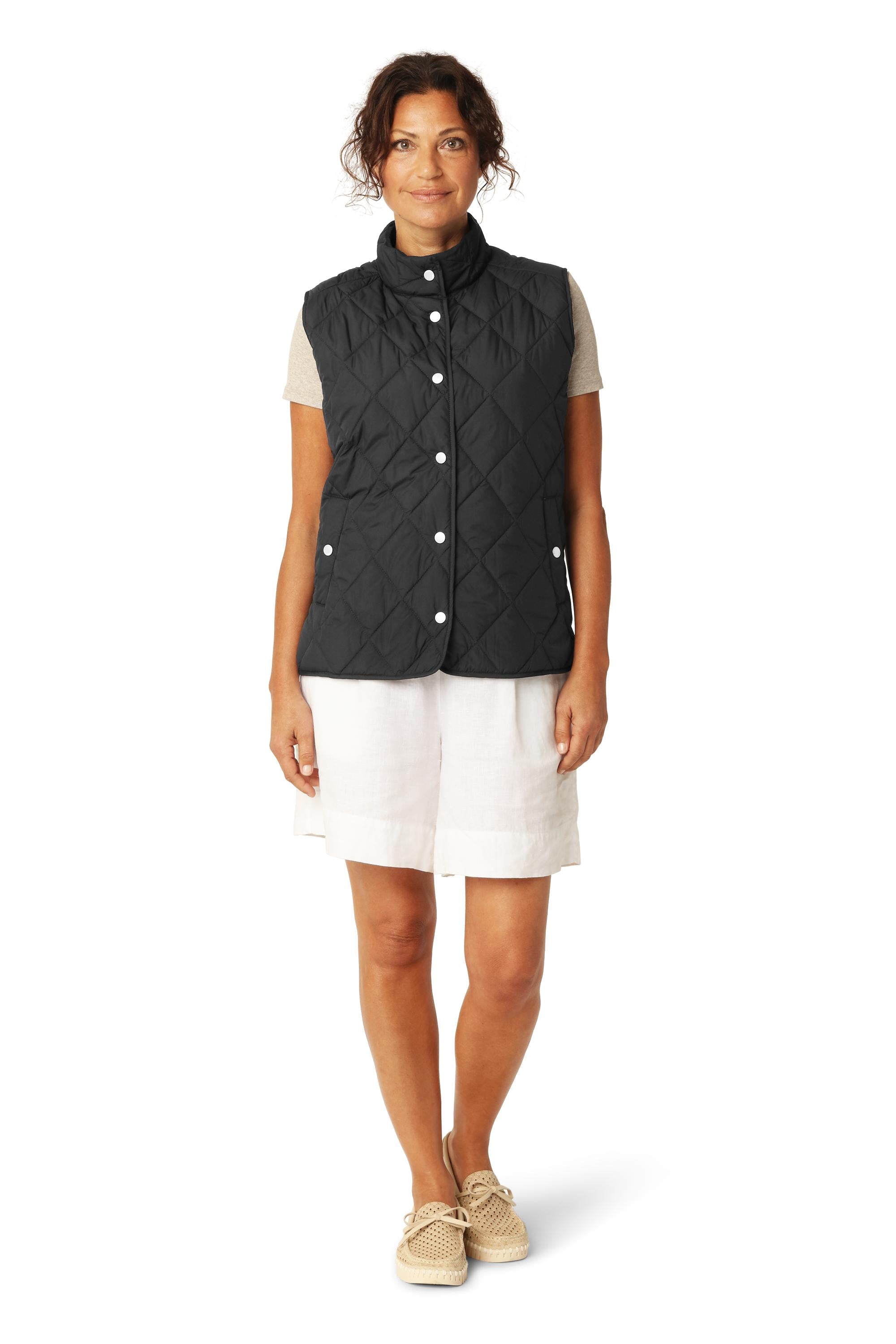 QUILTED VEST | SHORT-Jackets & Sweaters-ILSE JACOBSEN-Coriander