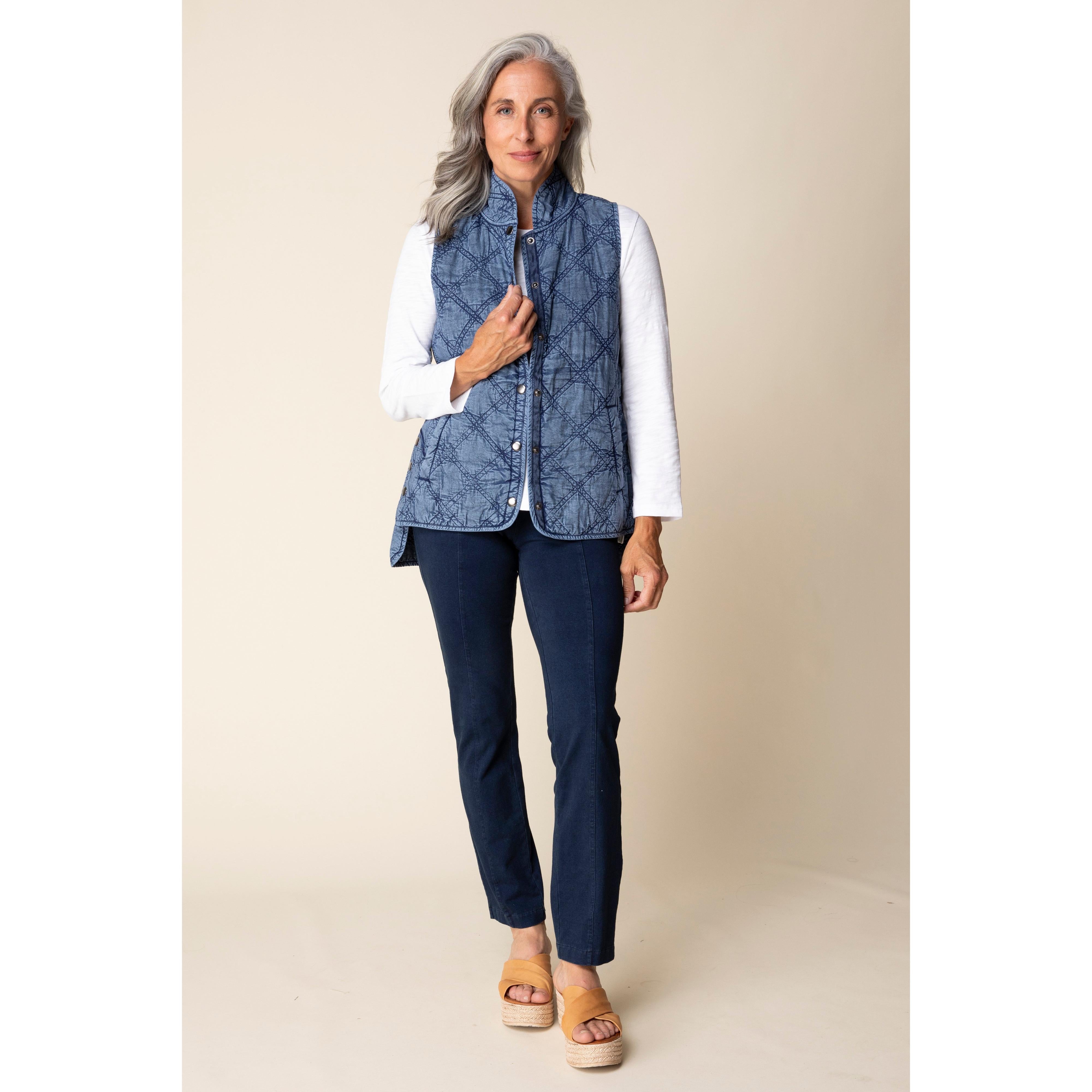 QUILTED VEST | WINDJAMMER-Jackets & Sweaters-HABITAT-Coriander