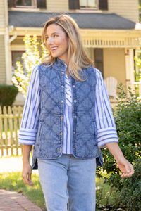 QUILTED VEST | WINDJAMMER-Jackets & Sweaters-HABITAT-Coriander