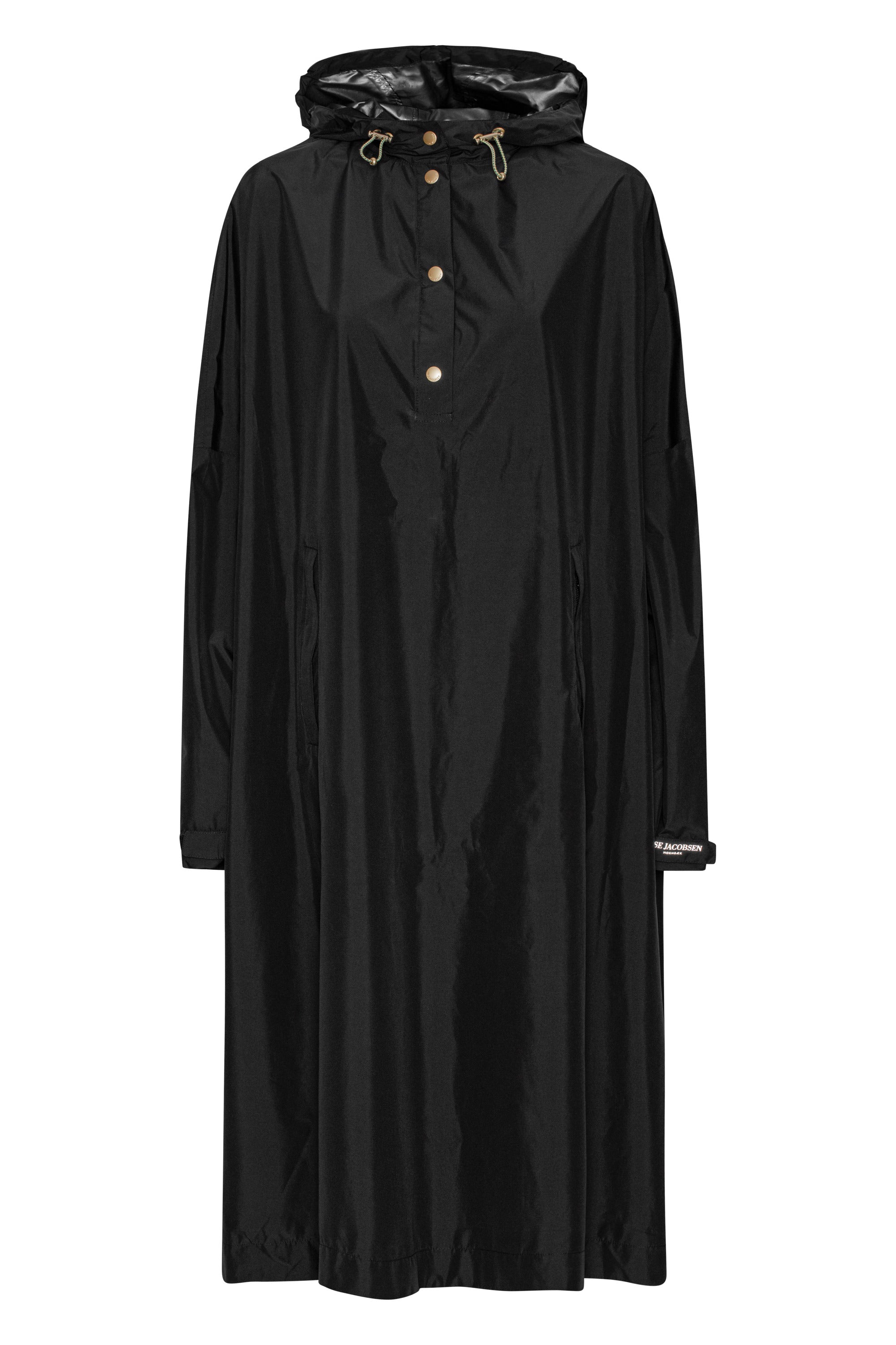 RAIN PONCHO | LONG WITH SLEEVES-Jackets & Sweaters-ILSE JACOBSEN-Coriander