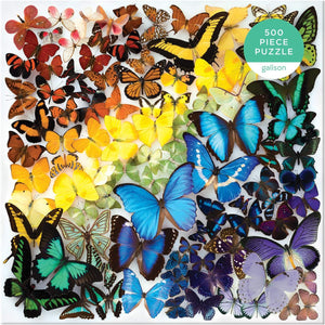 RAINBOW BUTTERFLIES 500 PIECE PUZZLE-Fun and Games-RAINCOAST-Coriander