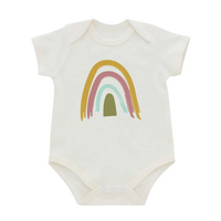 RAINBOW ONESIE-Baby-EMERSON AND FRIENDS-0-3 MONTHS-Coriander