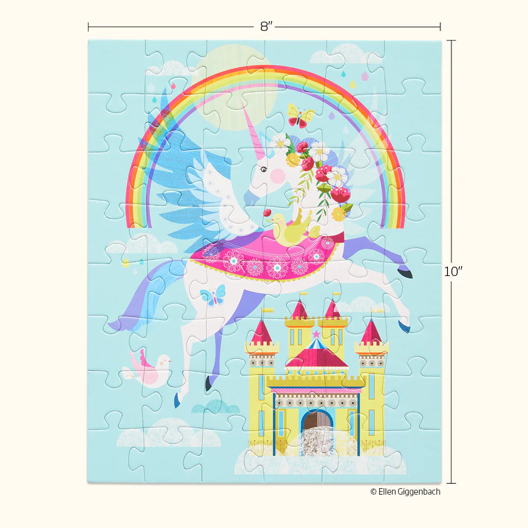 RAINBOW UNICORN | 48 PIECE KIDS PUZZLE SNAX-Puzzle-WERKSHOPPE-Coriander