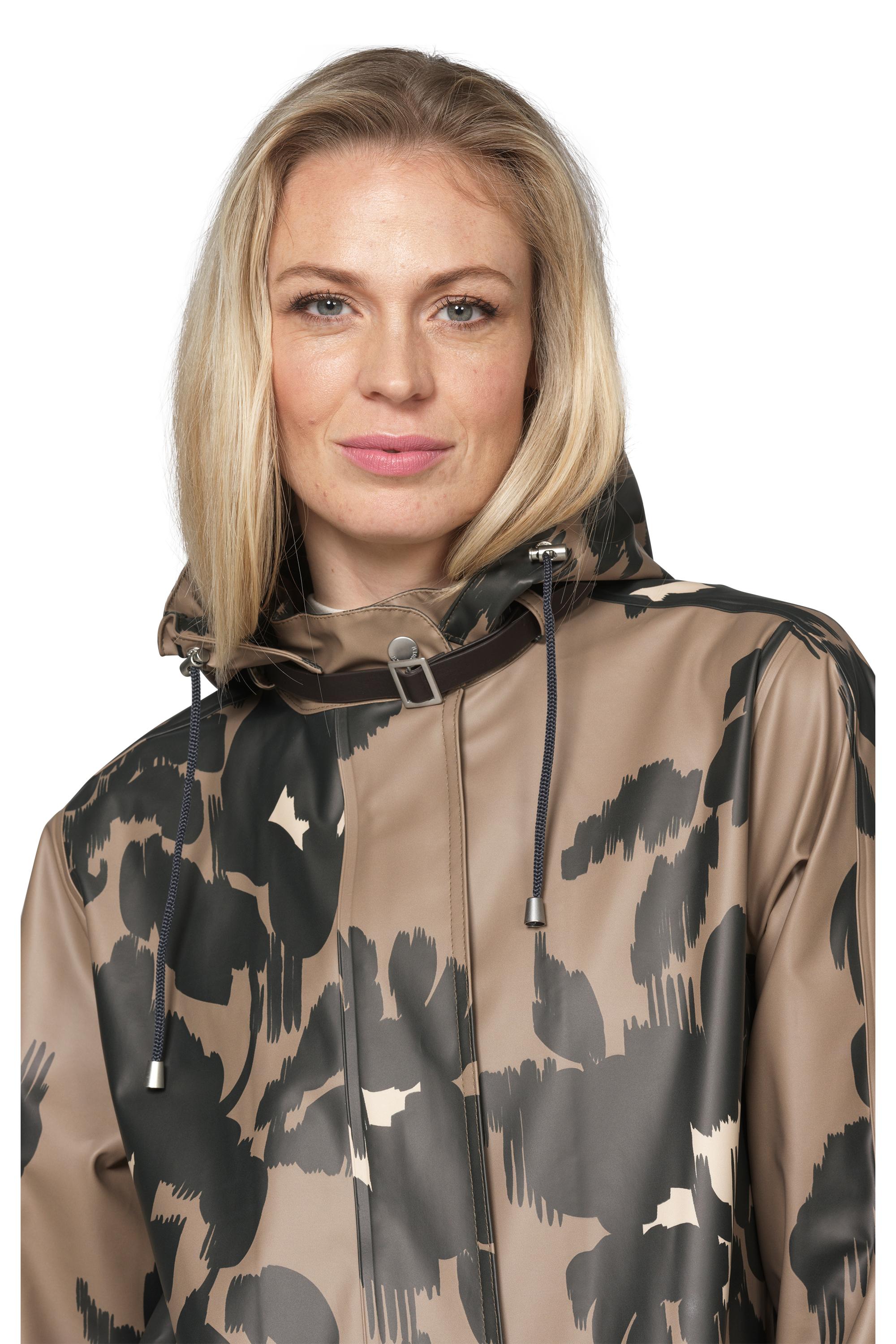RAINCOAT | RAIN71P: FLORAL-Jackets & Sweaters-ILSE JACOBSEN-Coriander