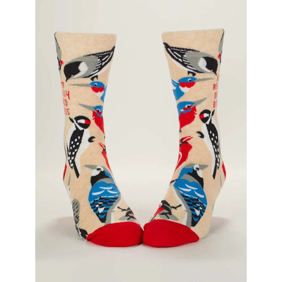 REALLY INTO BIRDS | MEN'S SOCKS-Socks & Footwear-BLUE Q-Coriander