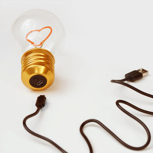 RECHARGEABLE LIGHTBULB - HEART, RAINBOW OR STAR-Light-SUCK UK-Coriander