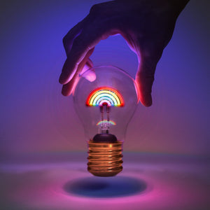 RECHARGEABLE LIGHTBULB - HEART, RAINBOW OR STAR-Light-SUCK UK-RAINBOW-Coriander