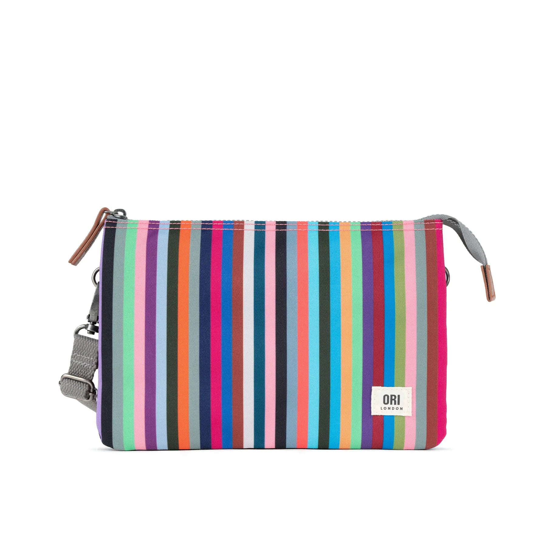 RECYCLED CANVAS | CARNABY CROSSBODY XL-Bags & Wallets-ORI LONDON-MULTI STRIPE-Coriander