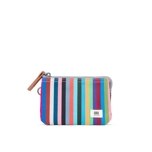 RECYCLED CANVAS WALLET | CARNABY SMALL-Bags & Wallets-ORI LONDON-MULTI STRIPE-Coriander
