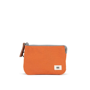 RECYCLED CANVAS WALLET | CARNABY SMALL-Bags & Wallets-ORI LONDON-ATOMIC ORANGE-Coriander