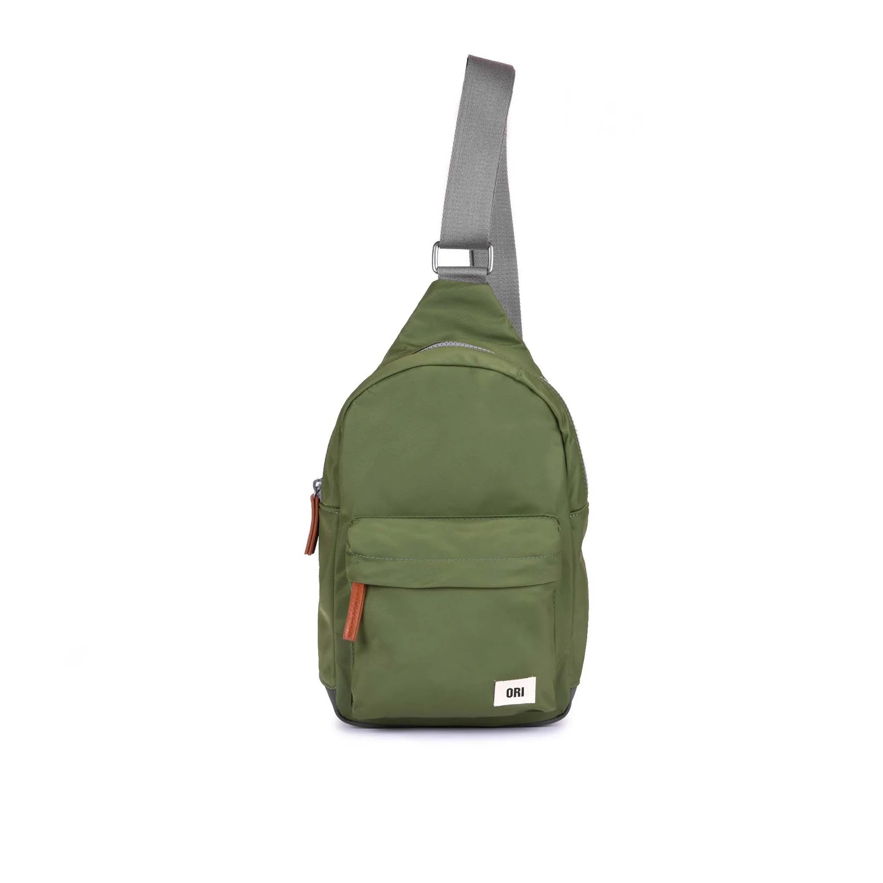 RECYCLED NYLON CROSSBODY | WILLESDEN B LARGE-Bags & Wallets-ORI LONDON-AVOCADO-Coriander