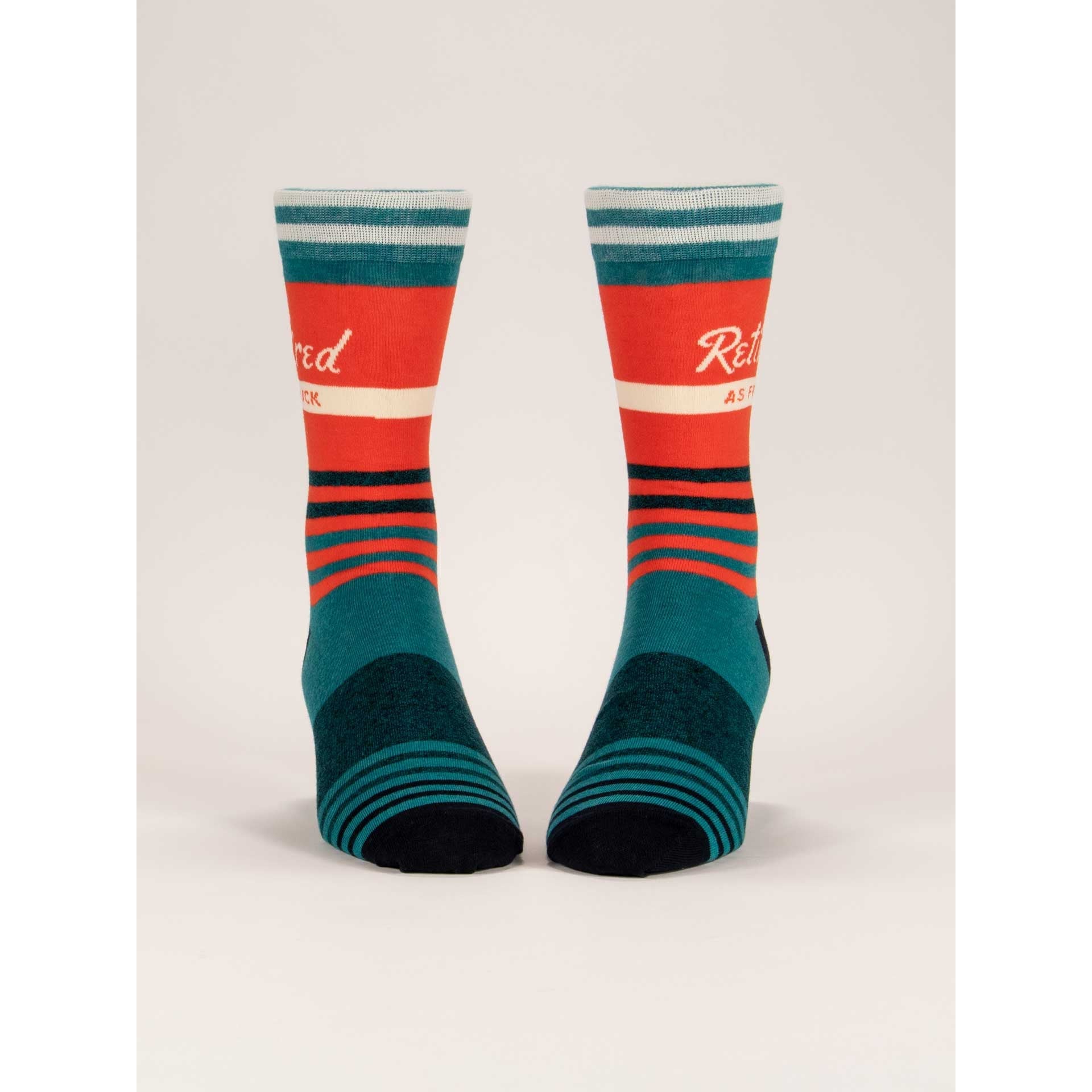 RETIRED AS F*CK MENS SOCKS-Socks-BLUE Q-Coriander