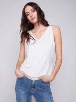 REVERSIBLE BAMBOO CAMISOLE-Tops-CHARLIE B-XSMALL-GREIGE-Coriander