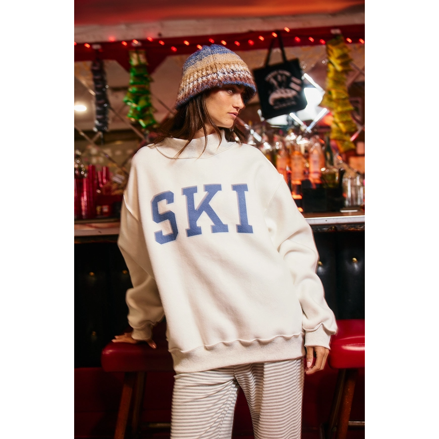 REVERSIBLE SWEATSHIRT | APRES SKI-Uncategorised-BUCKET LIST INC-Coriander