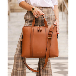 RHODES LAPTOP BAG-Bags & Wallets-LOUENHIDE-TAN-Coriander