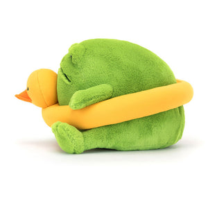 RICKY RAIN FROG WITH RUBBER DUCKY RING-Stuffie-JELLYCAT-Coriander