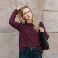 RICKY TOP-Pullover Sweater-SHANNON PASSERO-SMALL-MED-PLUM-Coriander