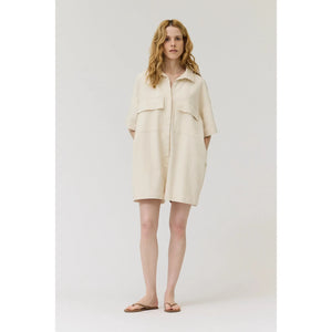 ROMPER | OVERSIZE-Bottoms-GRADE AND GATHER-SMALL-MED-MILK-Coriander