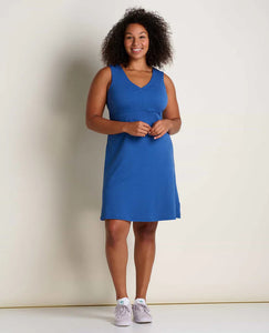 ROSEMARIE SLEEVELESS DRESS-Dresses-TOAD&CO-Coriander