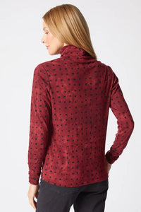 RUCHED TURTLENECK TOP | TIE-DYE-Tops-HABITAT-Coriander