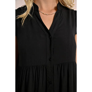 RUFFLED MAXI DRESS-Dress-MOLLY BRACKEN-Coriander