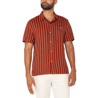SAFFRON BUTTON UP SHIRT-Shirts & Tops-LIVERPOOL-MEDIUM-SAFFRON-Coriander