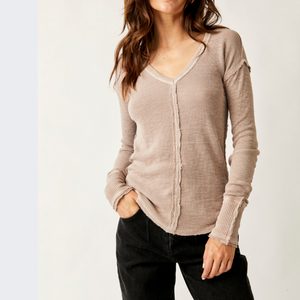 SAIL AWAY LONG SLEEVE SOLID-Tops-FREE PEOPLE-XSMALL-CASHMERE-Coriander