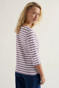 SAILOR TOP | VERBENA WHITE LILAC-Top-SEASALT-Coriander