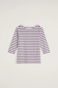 SAILOR TOP | VERBENA WHITE LILAC-Top-SEASALT-Coriander