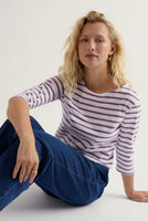 SAILOR TOP | VERBENA WHITE LILAC-Top-SEASALT-Coriander